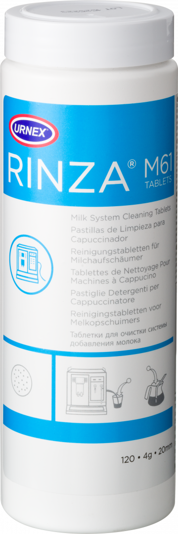 Box with 12 jars of 120 cleaning tablets for FreshMilk